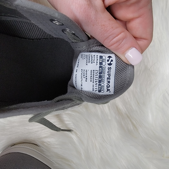 Grey Superga sneakers size US 6.5 - Picture 6 of 6